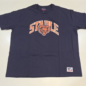 CHICAGO BEARS|Men's NFL X Staple Navy Team Slogan SS Crew Neck Shirt|Size 2XL